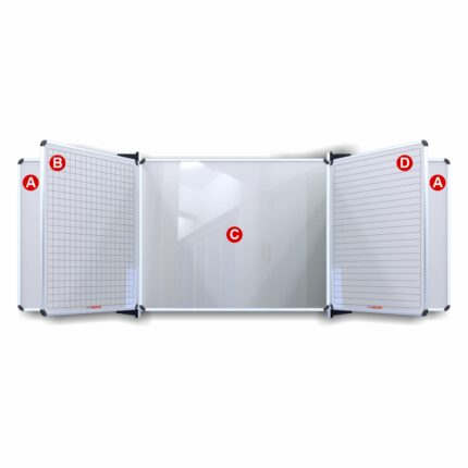 Edu Bd Centre Panel 2420*1220 Magnetic White