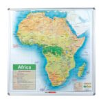 Edu Bd Map Africa 1230X1230Mm Magnetic White