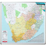 Edu Bd Map South Africa 1230*1230Mm Magnetic White