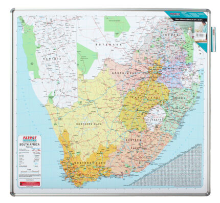 Edu Bd Map South Africa 1230*1230Mm Magnetic White