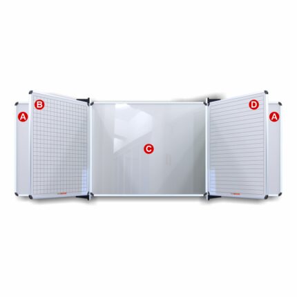 Edu Bd S/Leaf 1220*1210 Mag White Lines/Squares