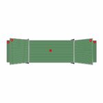 Edu Bd S/Leaf 1220*1210 Non-Mag Chalk Lines 1 Si