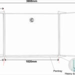 Educational Board S/Leaf 1220*910 Mag White Lines/Squares