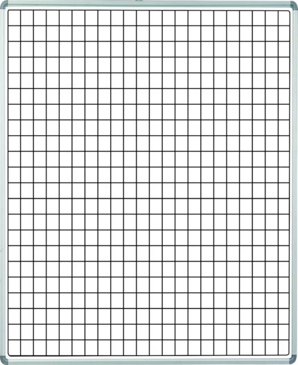 Educational Board Side Panel 1220*920 Mag White Squares