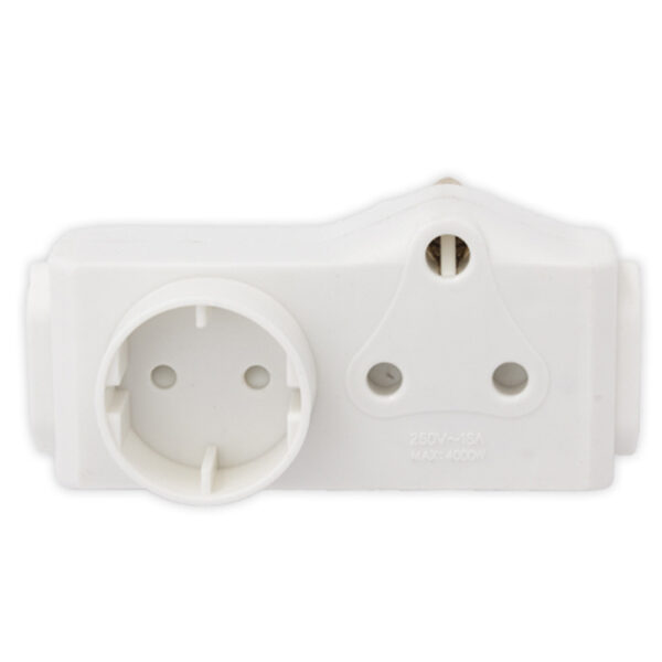 Plug - [1X 16A Sa & 2 X Euro & 1 X Schucko Socket Adaptor]