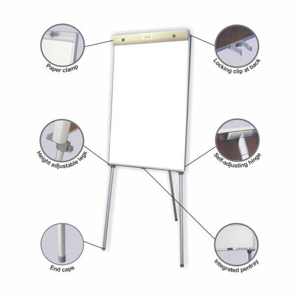 Flipchart Non Magnetic Standard 1000*640Mm