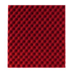 Acoustic Panel Convoluted 500Mm X 500Mm Red
