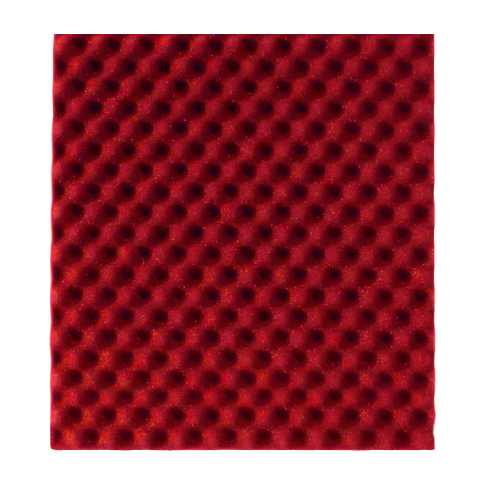 Acoustic Panel Convoluted 500Mm X 500Mm Red Acoustic Panel Convoluted 500Mm X 500Mm Red - Image 1
