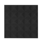Acoustic Panel Pyramidfoam 500Mm X 500Mm Black