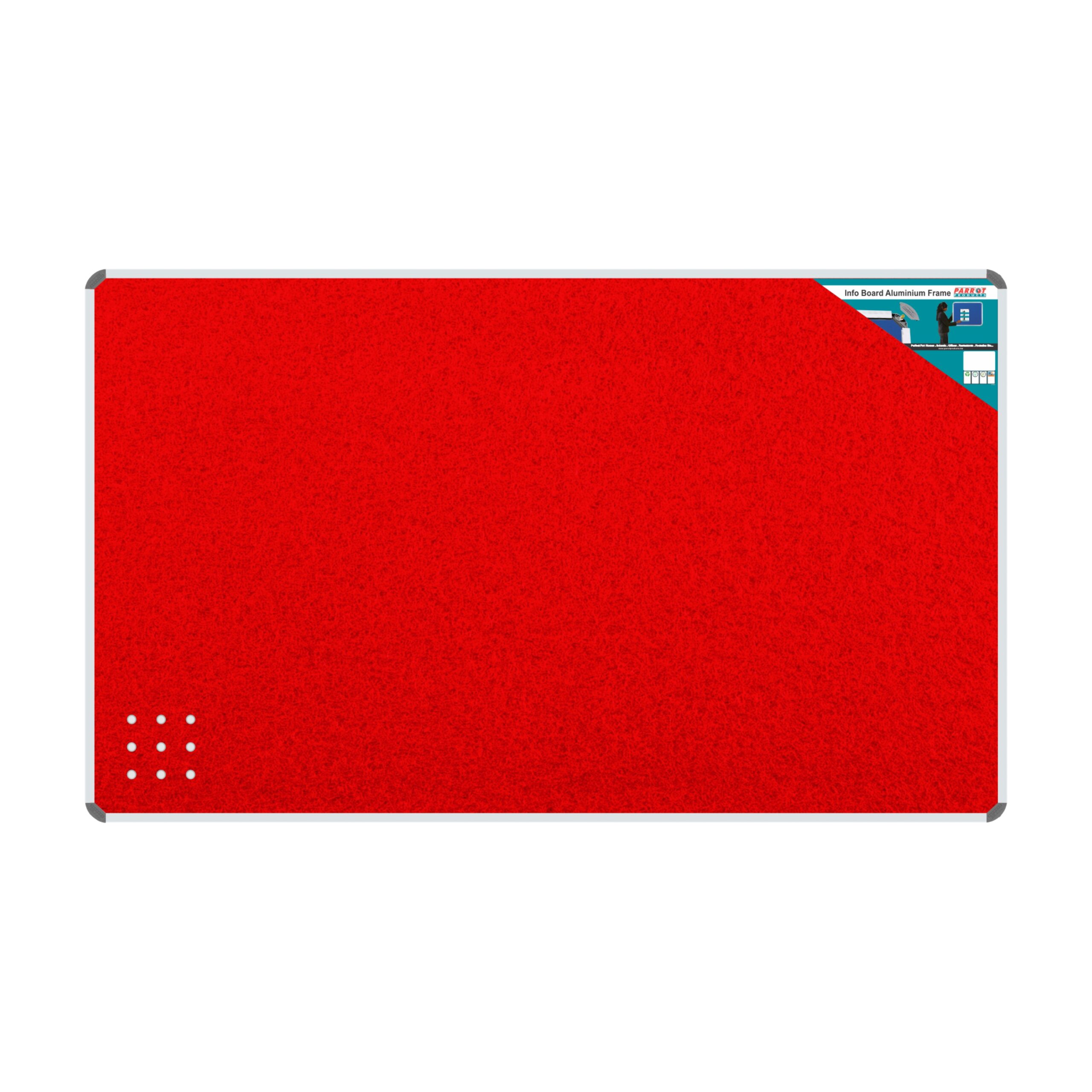 Info Board Aluminium Frame 2400*1200Mm Red Info Board Aluminium Frame 2400*1200Mm Red - Image 1