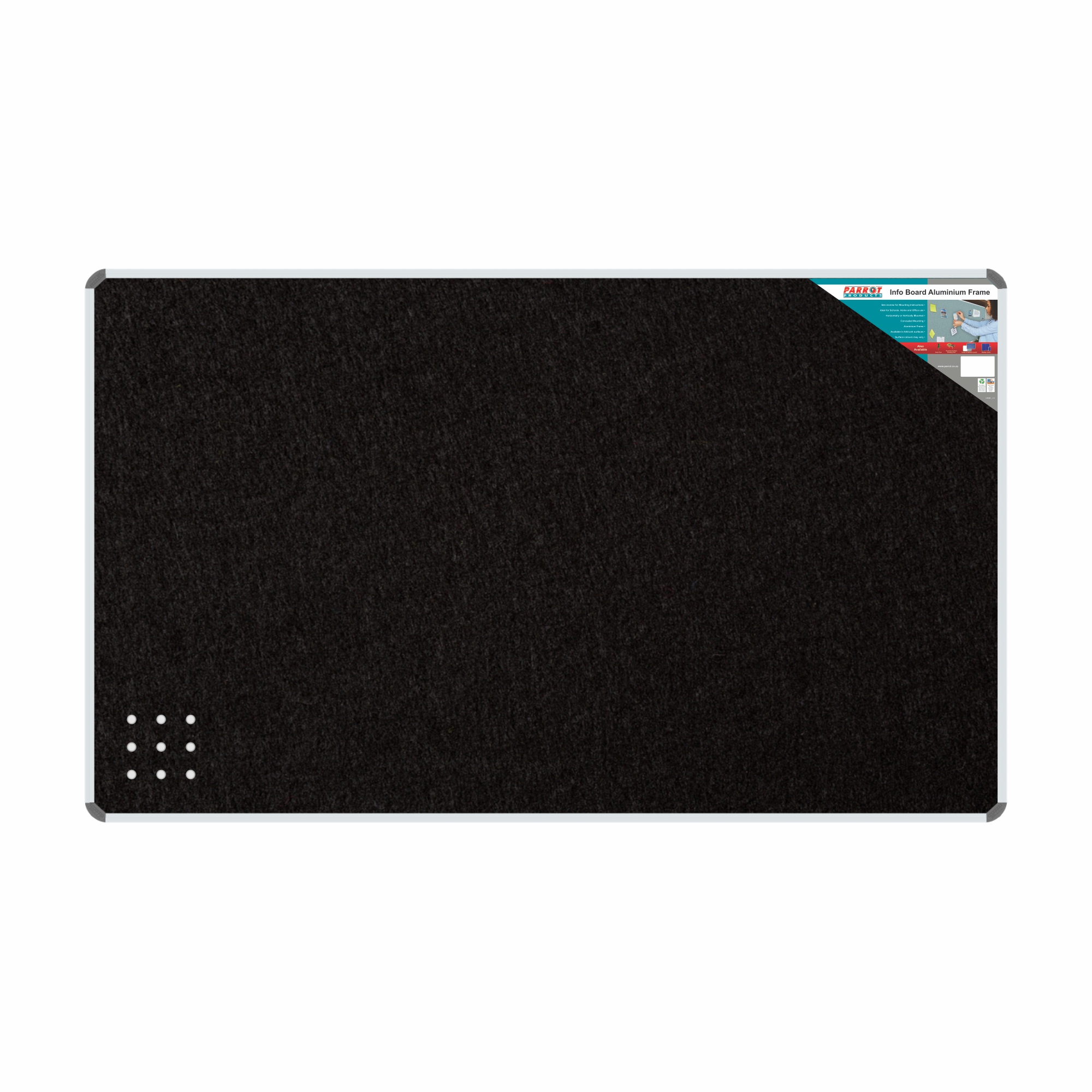 Info Board Aluminium Frame 3000*1200Mm Black Info Board Aluminium Frame 3000*1200Mm Black - Image 1