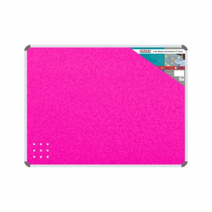 Info Board Aluminium Frame 600*450Mm Pink