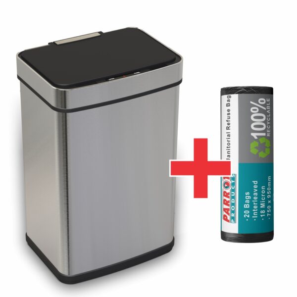Promo Touchless Bin + Refuse Bags  (Ja0801 + Ja0402R)