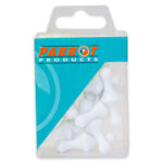 Magnets Map Pins (25/Box) White 16Mm