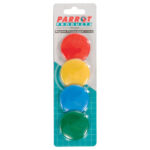 Magnets Circle 40Mm (4/Card) Assorted
