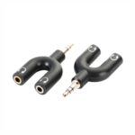 Adaptor - 3,5Mm Male Audio Jack - 2 X 3,5Mm Female Audio Jack