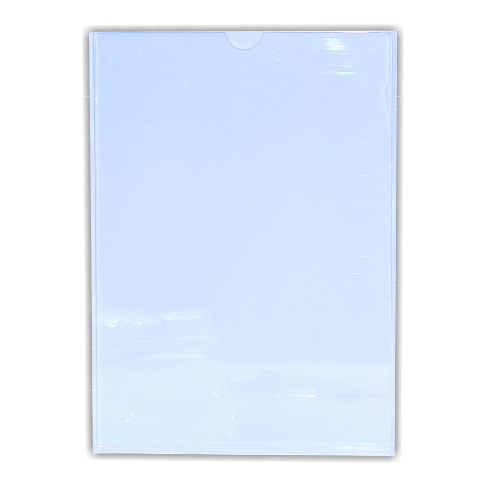 Perspex Pocket Clear / White Backing A2 Portrait Perspex Pocket Clear / White Backing A2 Portrait - Image 1