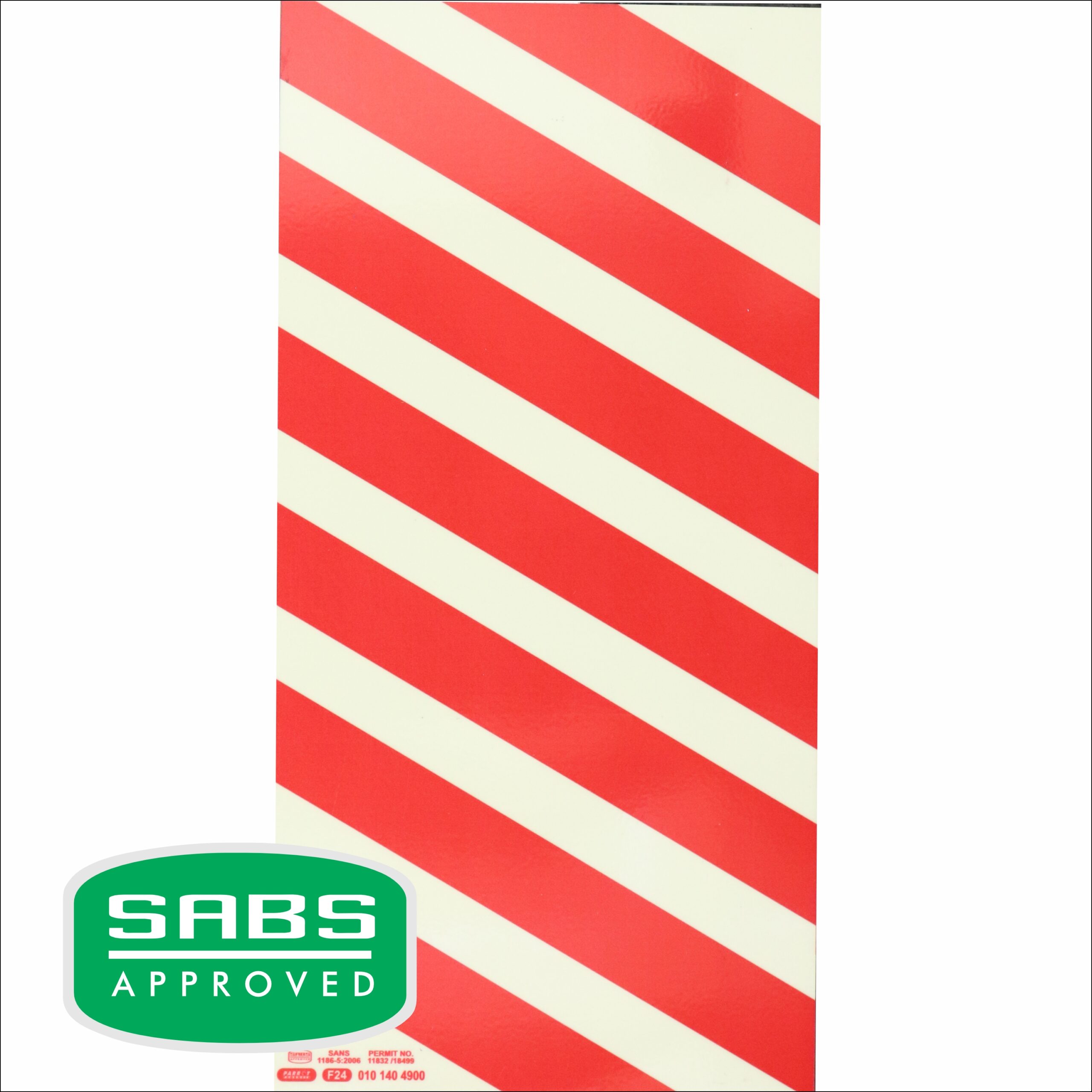 Photoluminescent 190Mm Safety Sign - F24-Chevrons Photoluminescent 190Mm Safety Sign - F24-Chevrons - Image 1