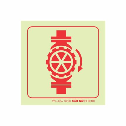 Photoluminescent 190Mm Safety Sign - F32-Sprinkler Stop Valve
