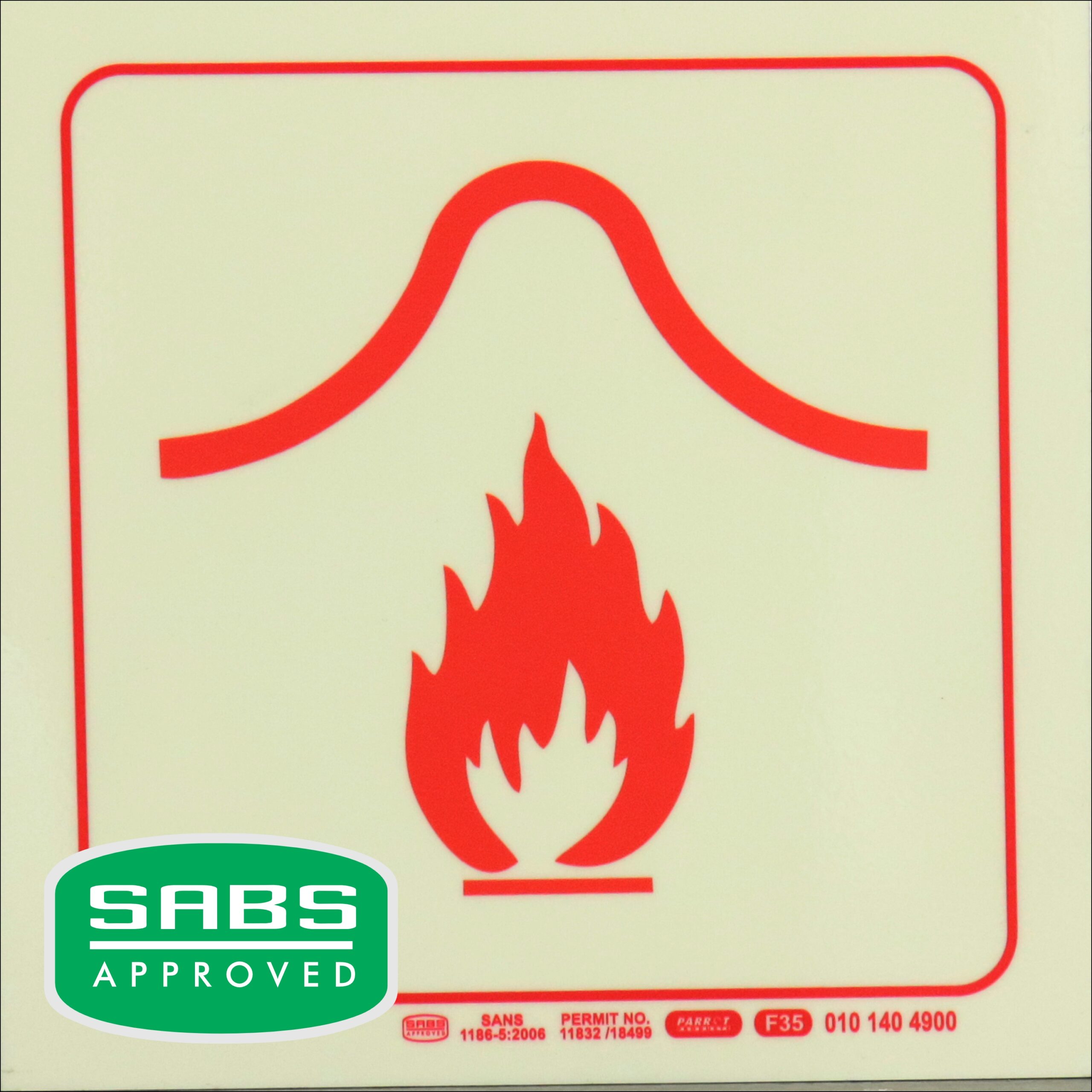 Photoluminescent 190Mm Safety Sign - F35-Fire Blanket Photoluminescent 190Mm Safety Sign - F35-Fire Blanket - Image 1