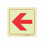 Photoluminescent 190Mm Safety Sign - F37-Arrow Left