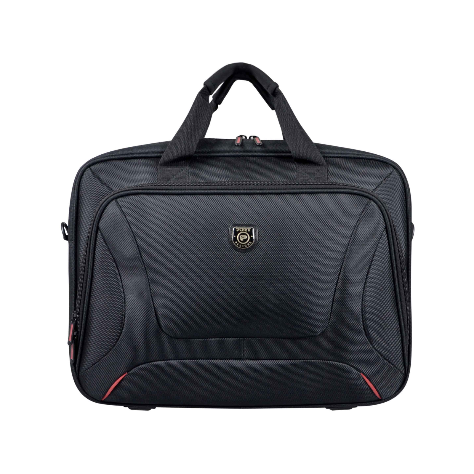 Port Courchevel Black 15.6" Toploader Bag Port Courchevel Black 15.6" Toploader Bag - Image 1