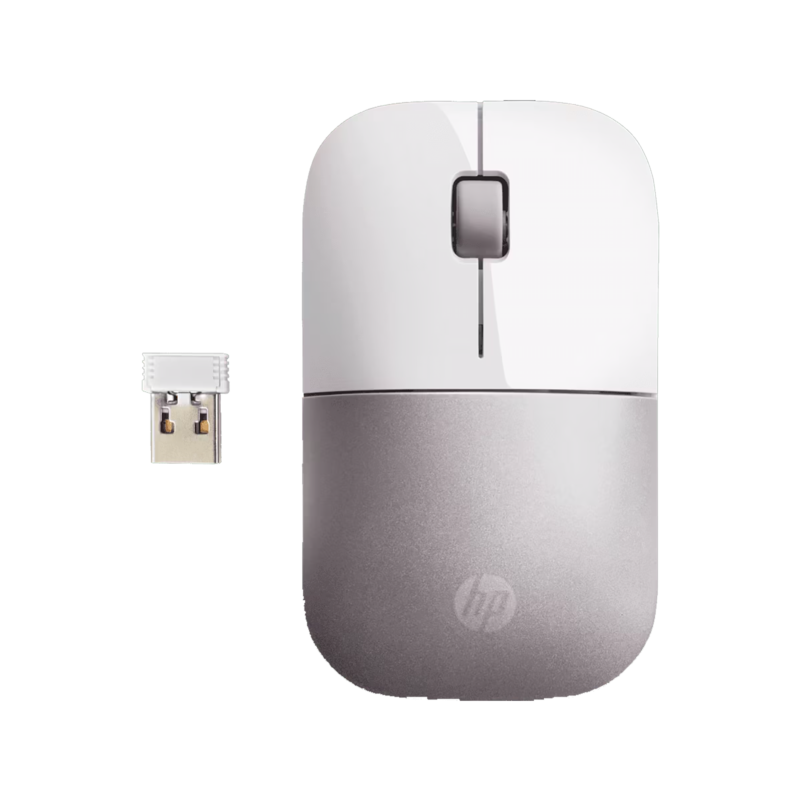 HP Z3700 Dual Wireless White Pink Mouse HP Z3700 Dual Wireless White Pink Mouse - Image 1