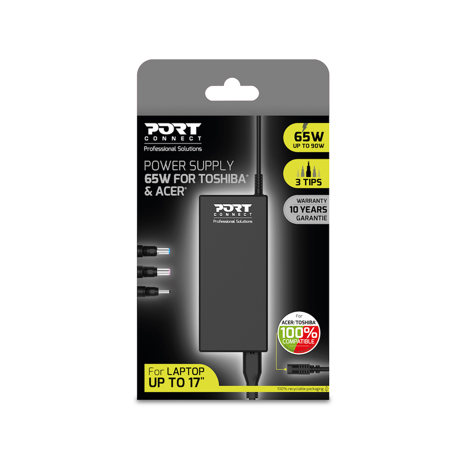 Port 65W Acer & Toshiba AC Adapter Port 65W Acer & Toshiba AC Adapter - Image 1