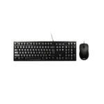 Port Black Wired Keyboard & Mouse Combo