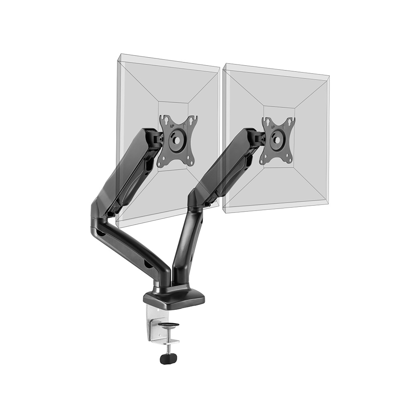 Port Dual-Screen Vesa Mountable up to 32" Desk Monitor Arm Port Dual-Screen Vesa Mountable up to 32" Desk Monitor Arm - Image 1