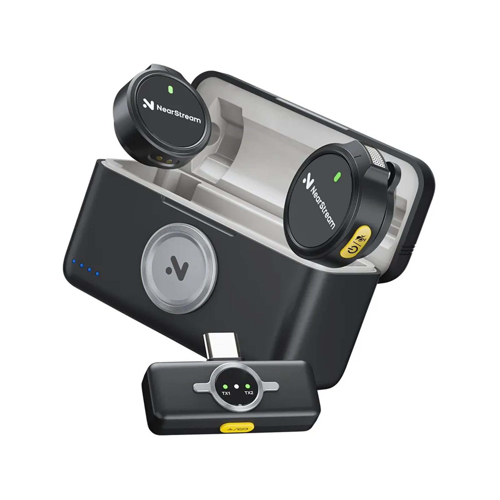 NearStream AWM25T AI Noise-Canceling All-In-One Lavalier Wireless Microphone Kit NearStream AWM25T AI Noise-Canceling All-In-One Lavalier Wireless Microphone Kit - Image 1