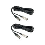 NearStream Balanced XLR Male to Female Microphone Cable 2m - 2 pack