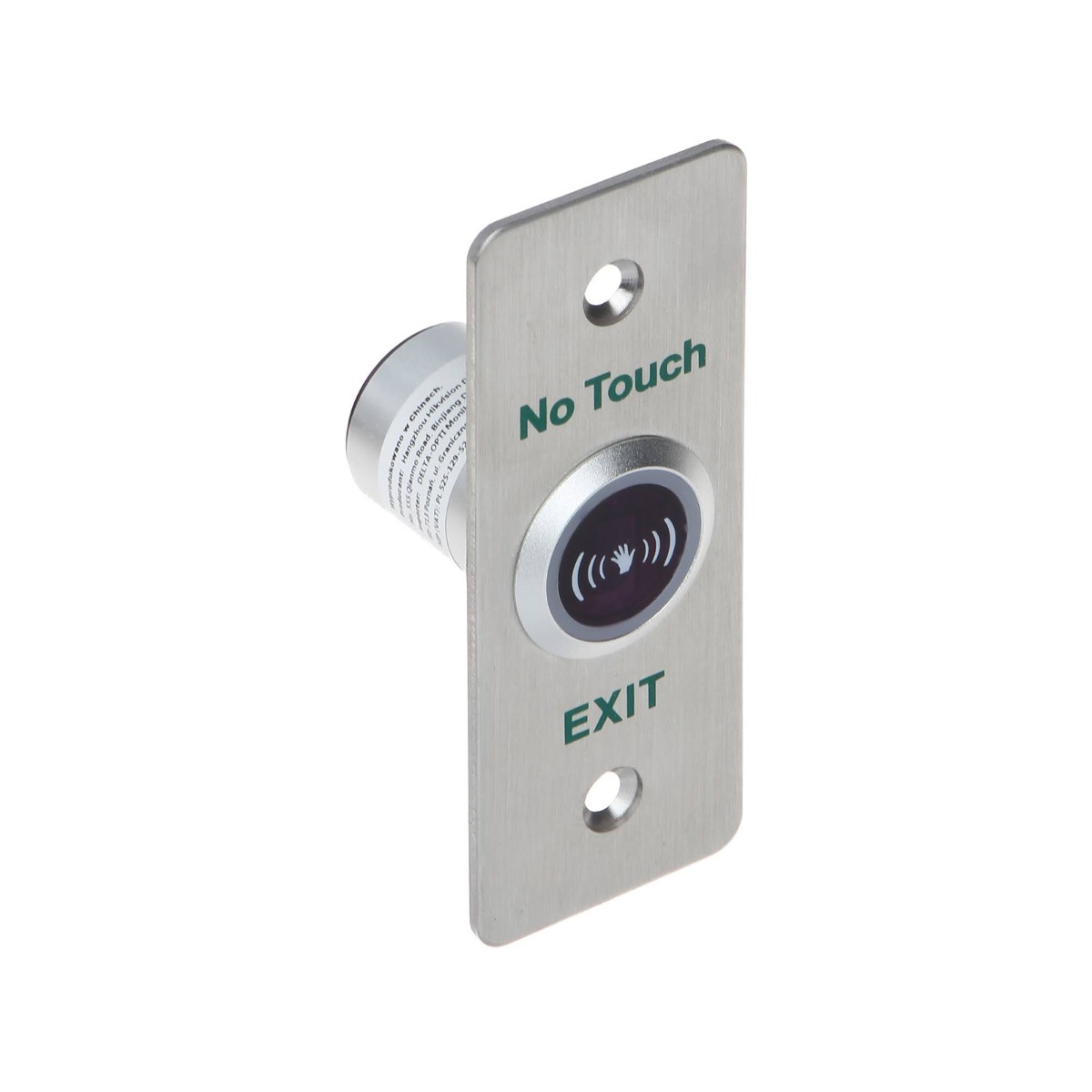 Hikvision No-Touch 86mm x 96mm x 257mm Door Release Button Hikvision No-Touch 86mm x 96mm x 257mm Door Release Button - Image 1