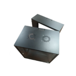 Zone Lite 12U 400+200mm Swing Frame Black Wall Mount Cabinet