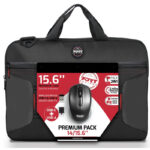 Port Premium Pack 14/15.6" Toploader Bag with Wireless Mouse Bundle