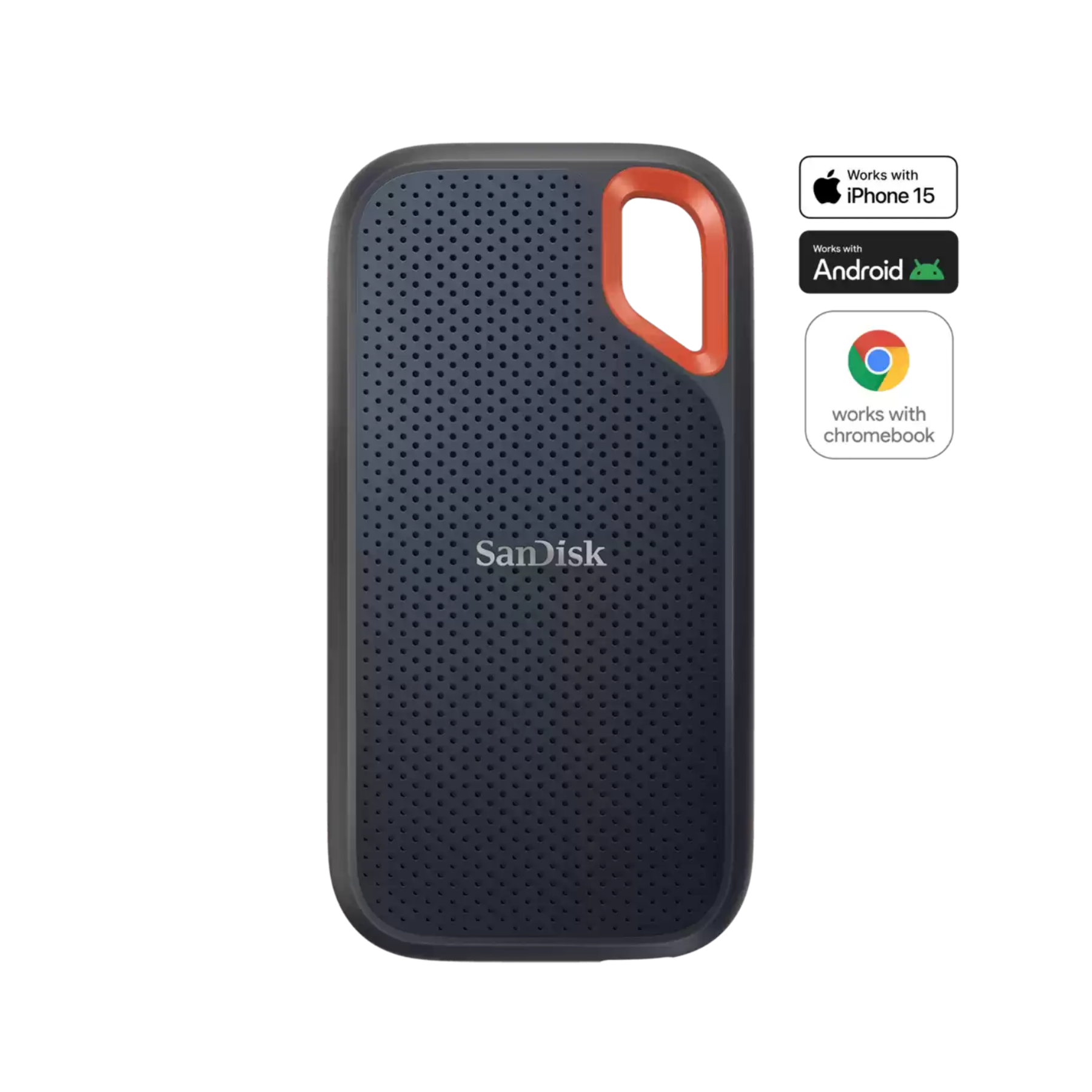 SanDisk Extreme Portable SSD 1050MB/s R SanDisk Extreme Portable SSD 1050MB/s R, 1000MB/s W, PC, MAC & Smartphone Compatiable, 2TB, 5 Y Warranty, Sky BLUE color, IP 65 resistance and 3-meter drop protection - Image 1