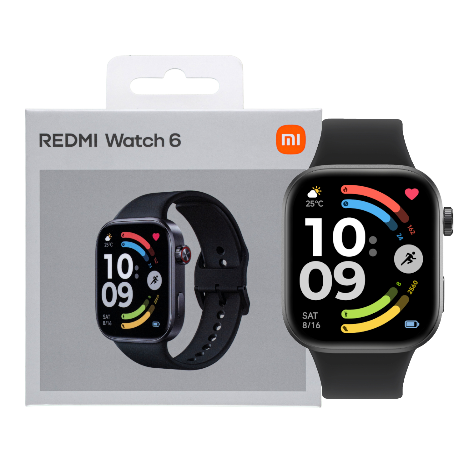 6932554452520 Xiaomi Redmi Watch 6 - Obsidian Black - Image 1