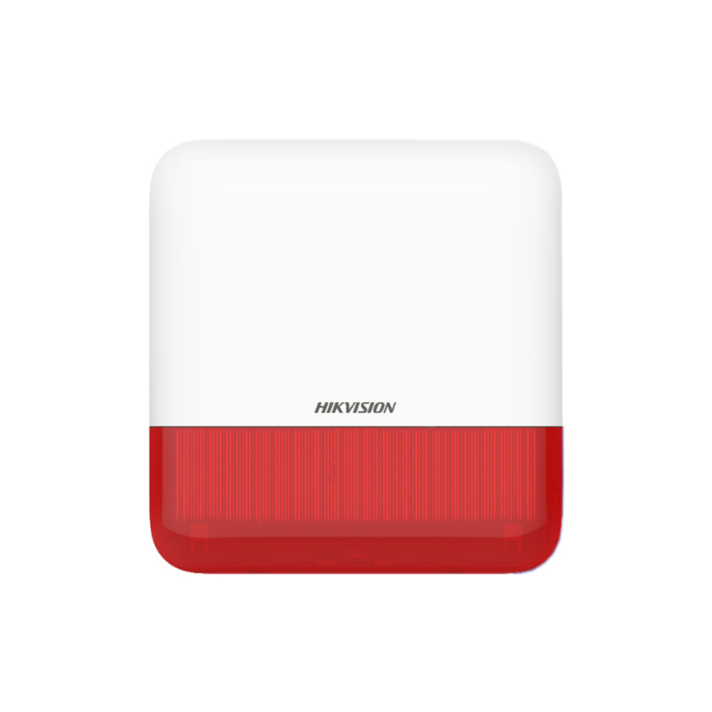 Hikvision AX Pro Red Wireless Outdoor Sounder Hikvision AX Pro Red Wireless Outdoor Sounder - Image 1