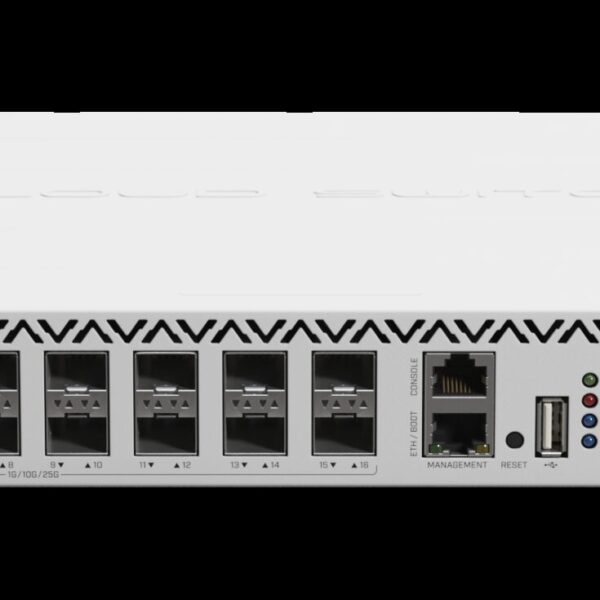 MikroTik Cloud Router Switch 16 Port SFP28 2 QSFP28 | MT-RBCRS518-16XS-2XQ-RM
