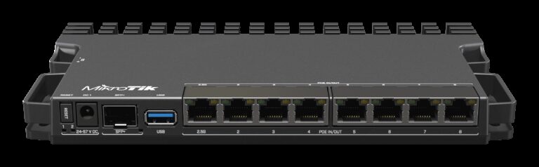 MikroTik 7 Gigabit 1 x 2.5Gbps 1 SFP+ PoE Router L5 License | MT-RB5009UPR+S+IN