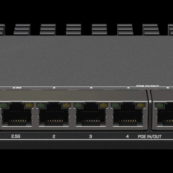 MikroTik 7 Gigabit 1 x 2.5Gbps 1 SFP+ PoE Router L5 License | MT-RB5009UPR+S+IN