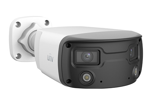 Uniview UNV 4MP ColorHunter OmniView Dual Lense 160° Fixed Bullet IP Camera 2x4mm | IPC2K24SE-ADF40KMC-WL-I0
