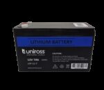 Uniross 12.8V 7Ah (89.6Wh) LiFEPO4 Battery | UR-BAT-LiFePO4-12-7