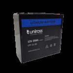 Uniross 12.8V 20Ah (256Wh) LiFEPO4 battery | UR-BAT-LiFePO4-12-20