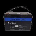 Uniross 12.8V 100Ah (1.28kWh) LiFEPO4 Battery | UR-BAT-LiFePO4-12-100