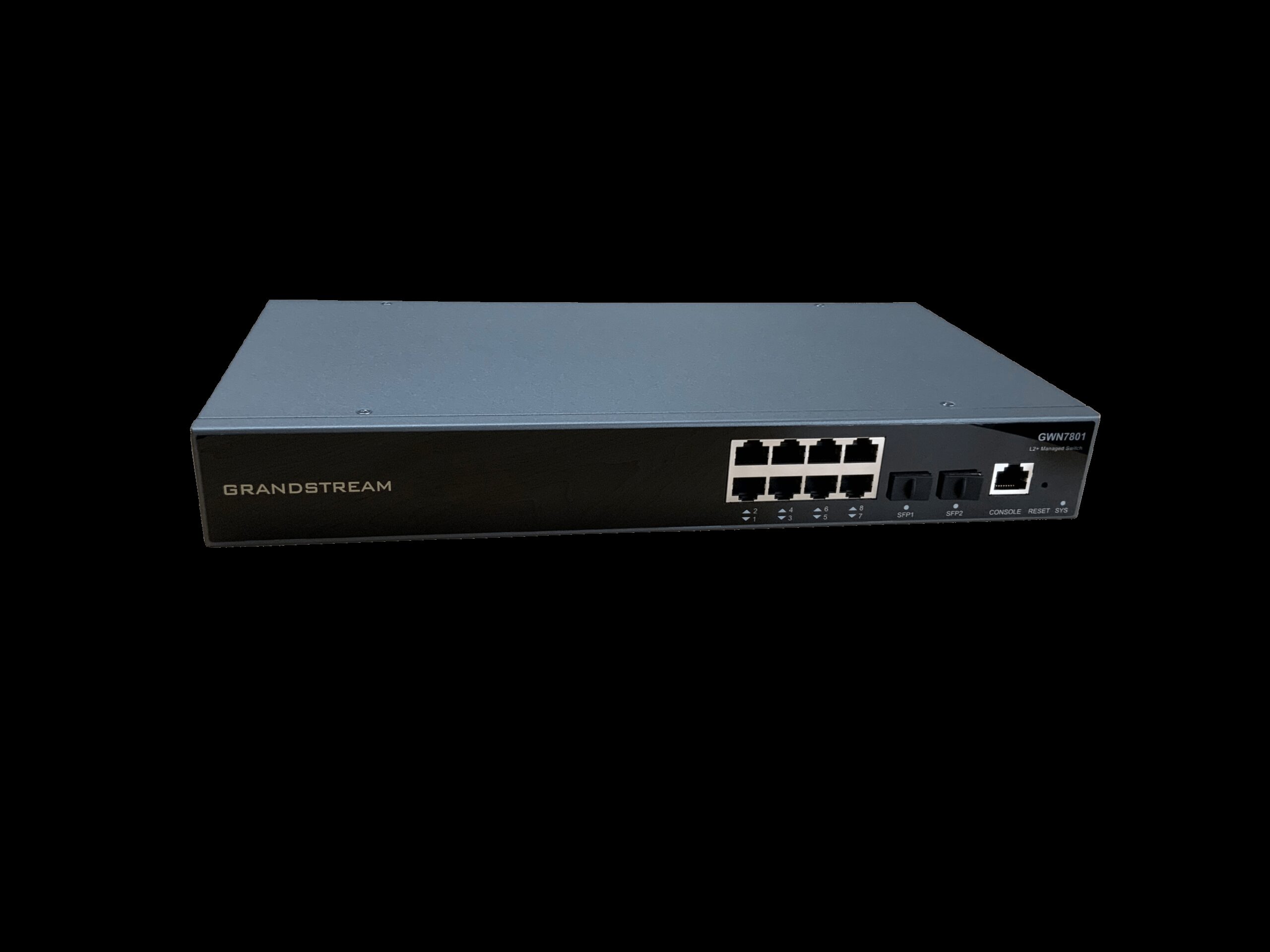 Grandstream Enterprise L2 8 port Managed GbE Switch | GWN7801 Grandstream Enterprise L2 8 port Managed GbE Switch | GWN7801