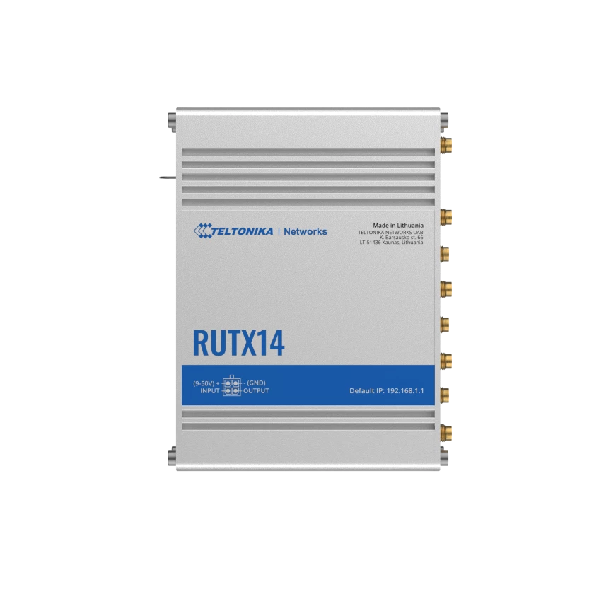 Teltonika 4G LTE Cat 12 Industrial Cellular Router | RUTX14 Teltonika 4G LTE Cat 12 Industrial Cellular Router | RUTX14