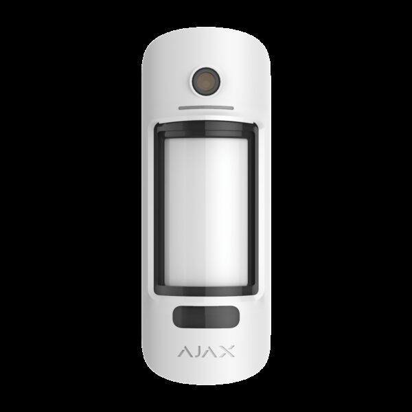 AJAX Security - MotionCam Jeweller - White Wireless Outdoor Motion Detector with Photo Verification | AJAX-MC-OUT-W
