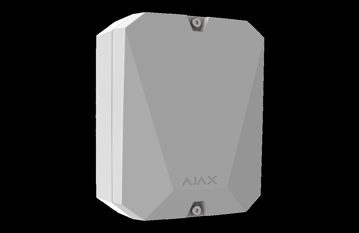AJAX Security - MultiTransmitter Jeweller - White Indoor Module for Connecting Wired Alarms to AJAX systems | AJAX-MT-INDR-W