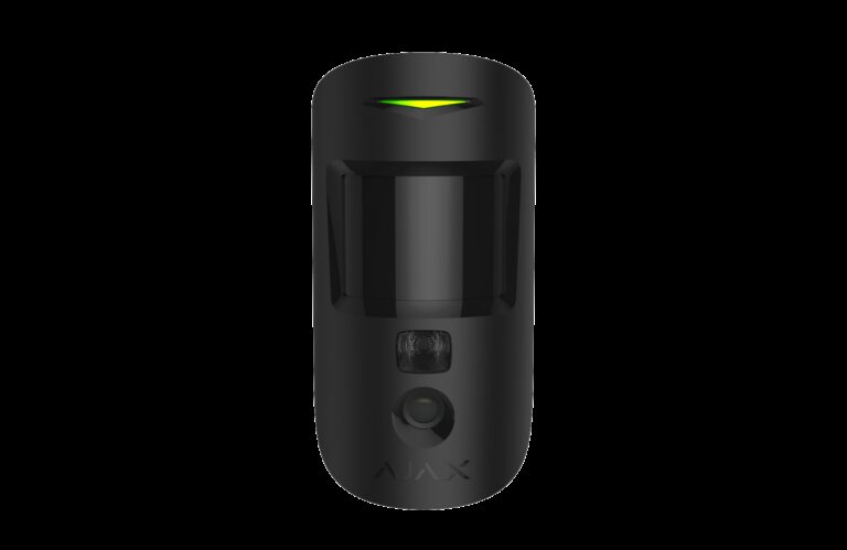 AJAX Security - MotionCam Jeweller - Black Wireless Indoor Motion Detector with Photo Camera | AJAX-MC-INDR-B